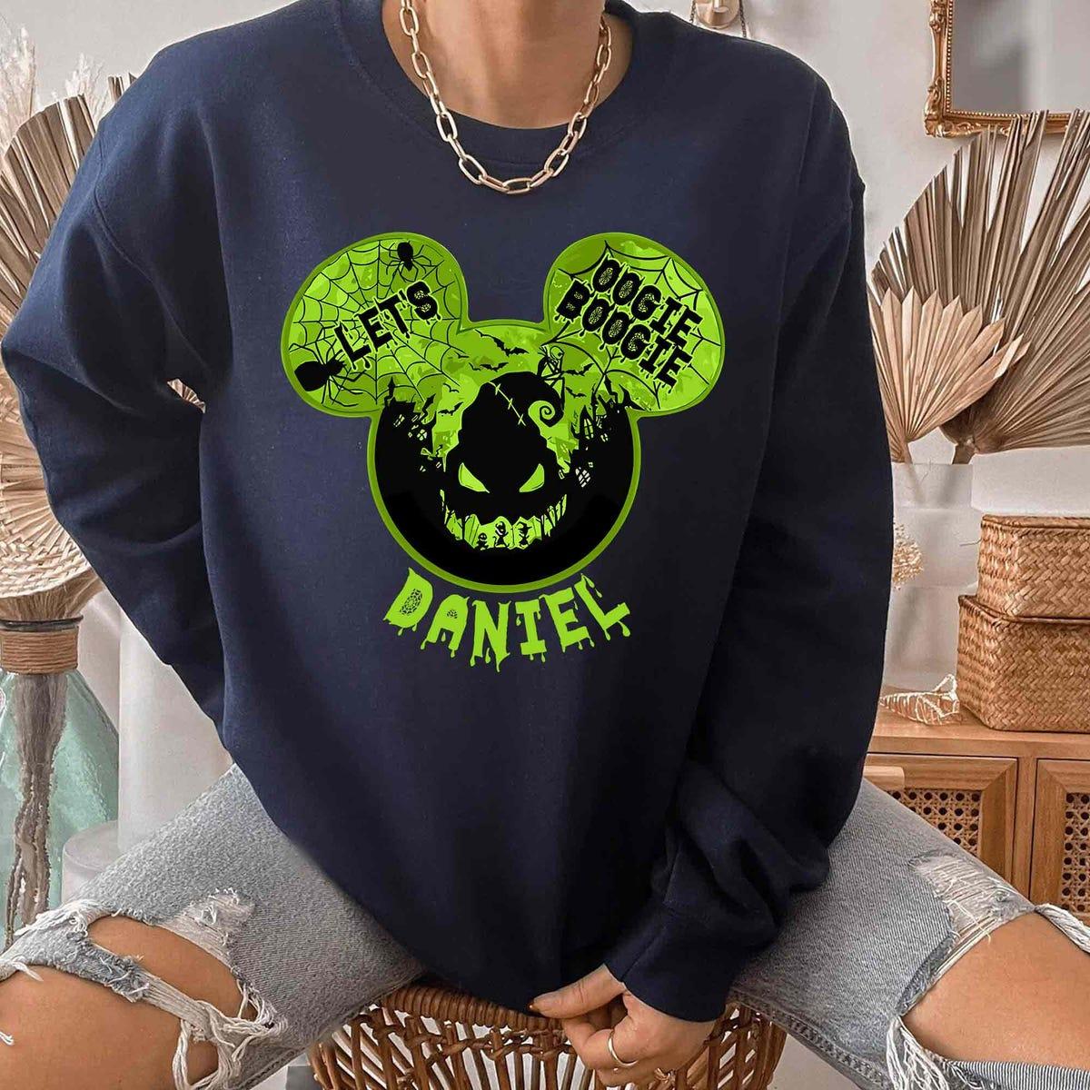 Custom Mickey Ears Boogieman Lock Shock Barrel Let's Oogie Boogie Shirt 4