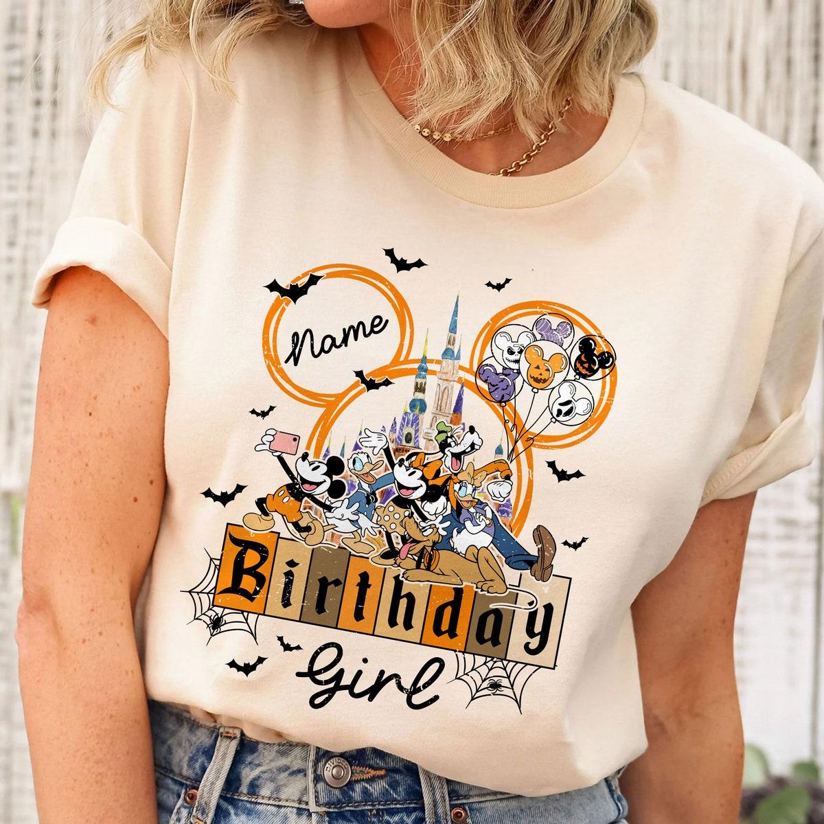 Custom Name Birthday Girl Halloween Birthday Girl Shirt 1