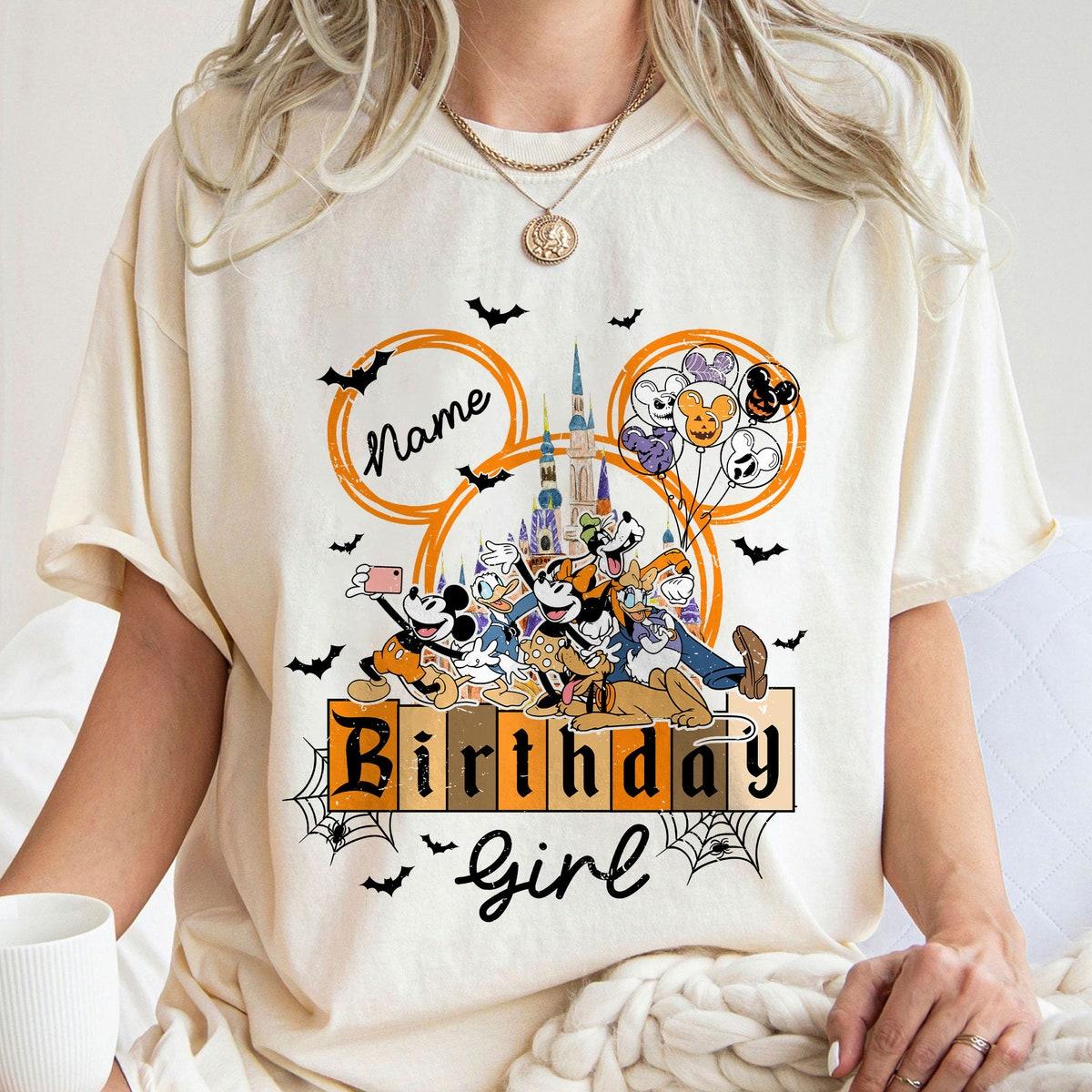 Custom Name Birthday Girl Halloween Birthday Girl Shirt 2