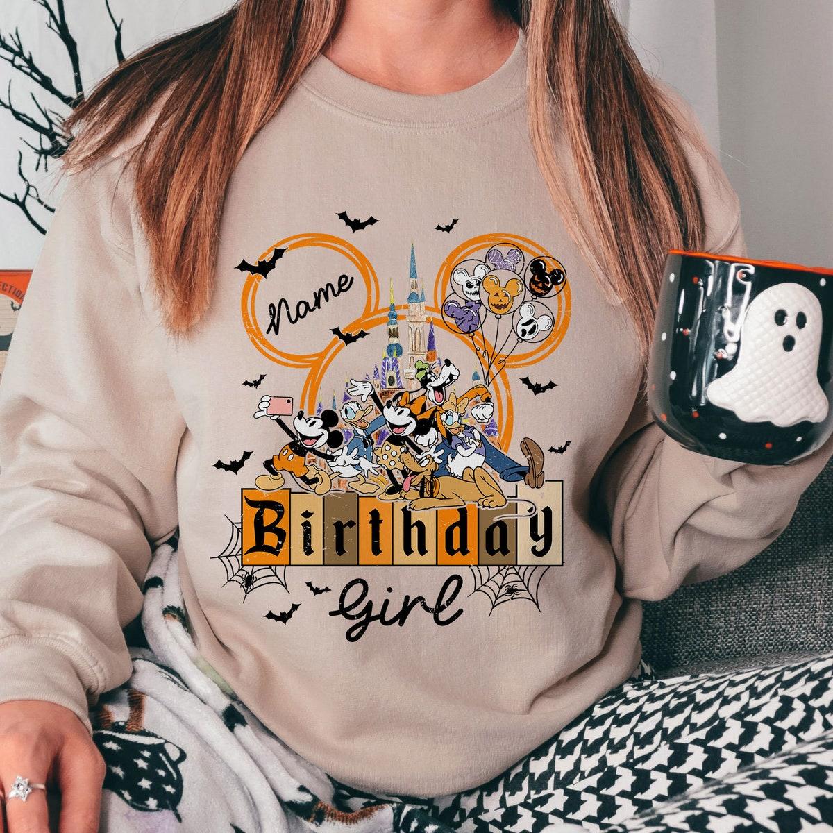 Custom Name Birthday Girl Halloween Birthday Girl Shirt 3