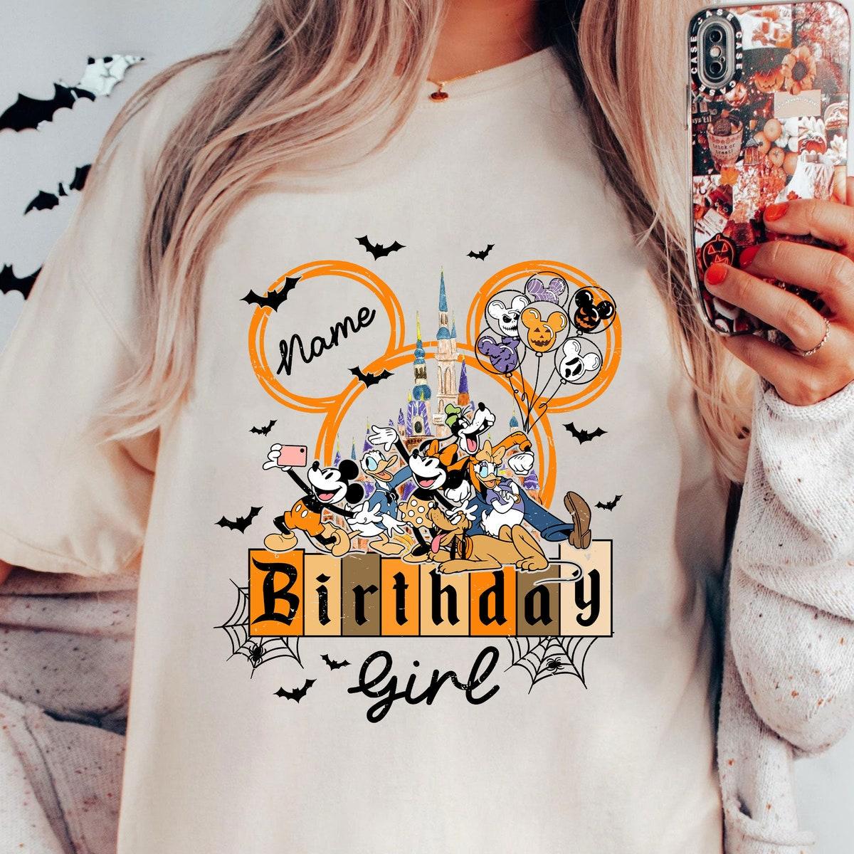 Custom Name Birthday Girl Halloween Birthday Girl Shirt 6