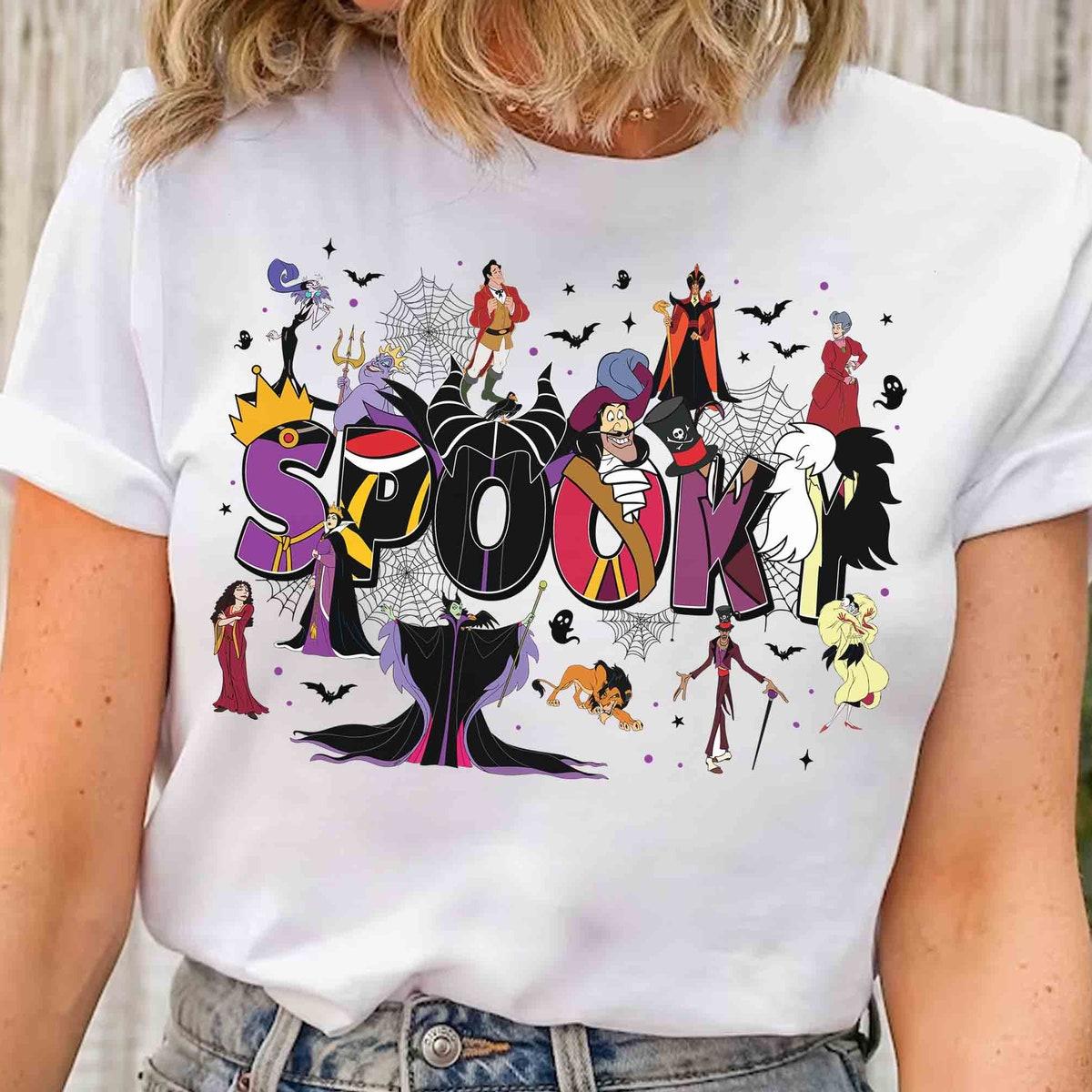 Custom Name Disney Villains Spooky Shirt 1