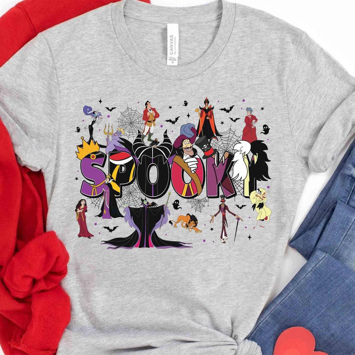 Custom Name Disney Villains Spooky Shirt 2