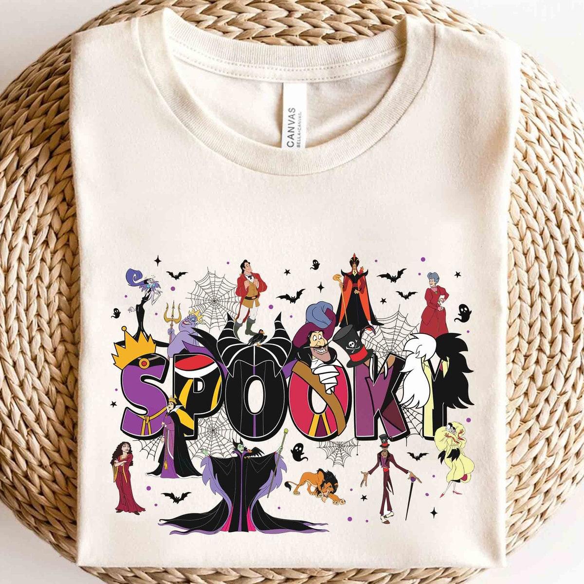 Custom Name Disney Villains Spooky Shirt 3