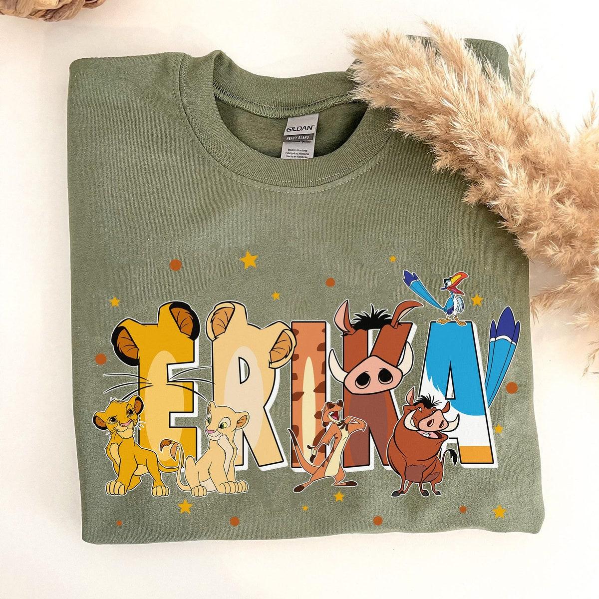 Custom Name Lion King Themed Personalized Shirt 1