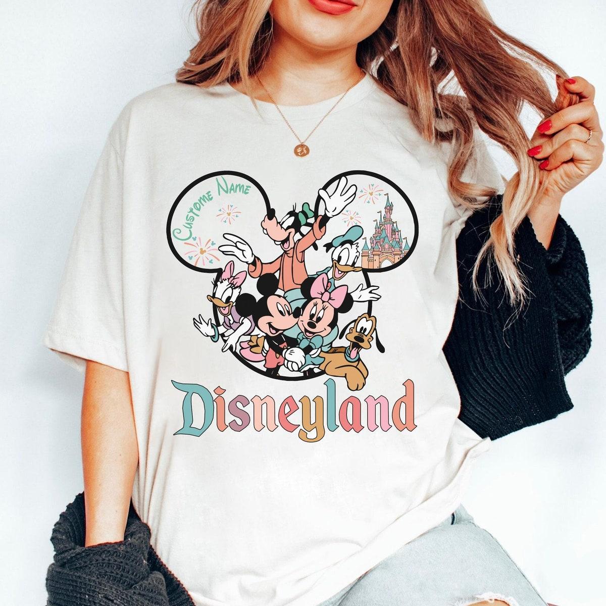 Custom Name Mickey And Friends Castle Shirt 1