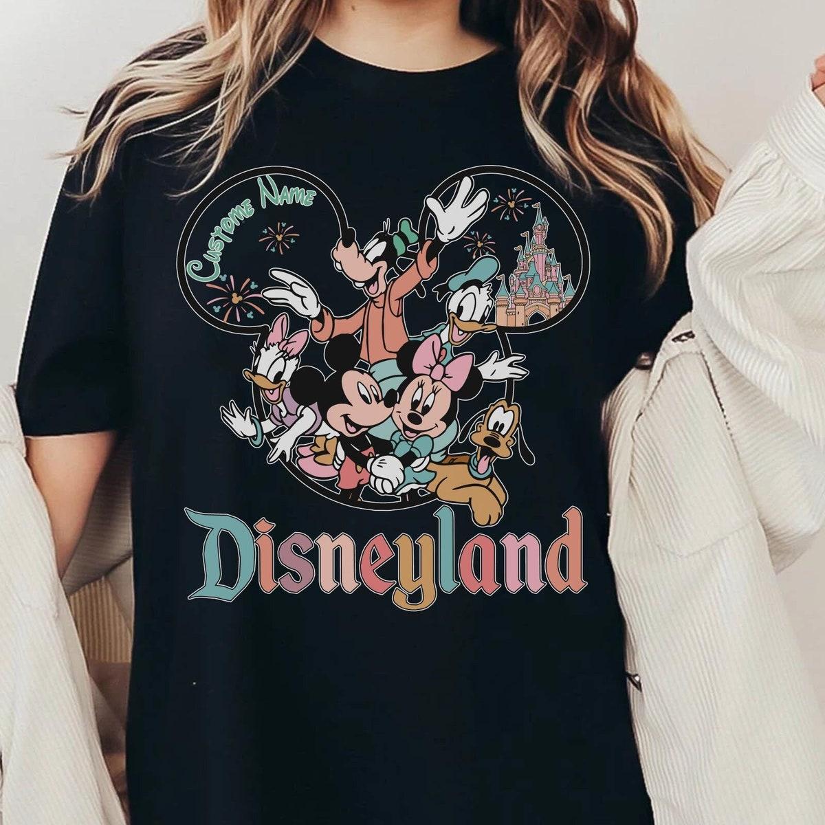 Custom Name Mickey And Friends Castle Shirt 2