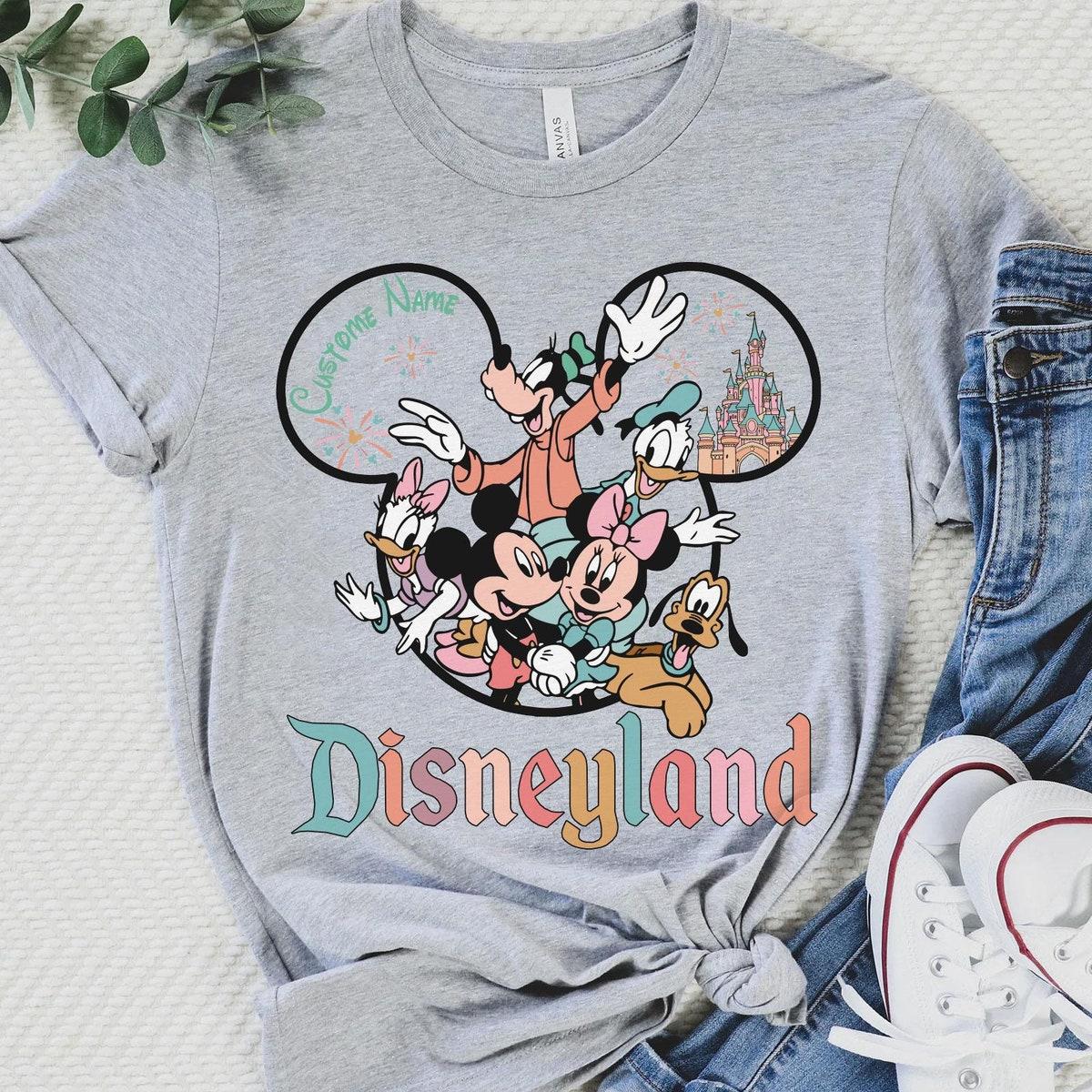 Custom Name Mickey And Friends Castle Shirt 3