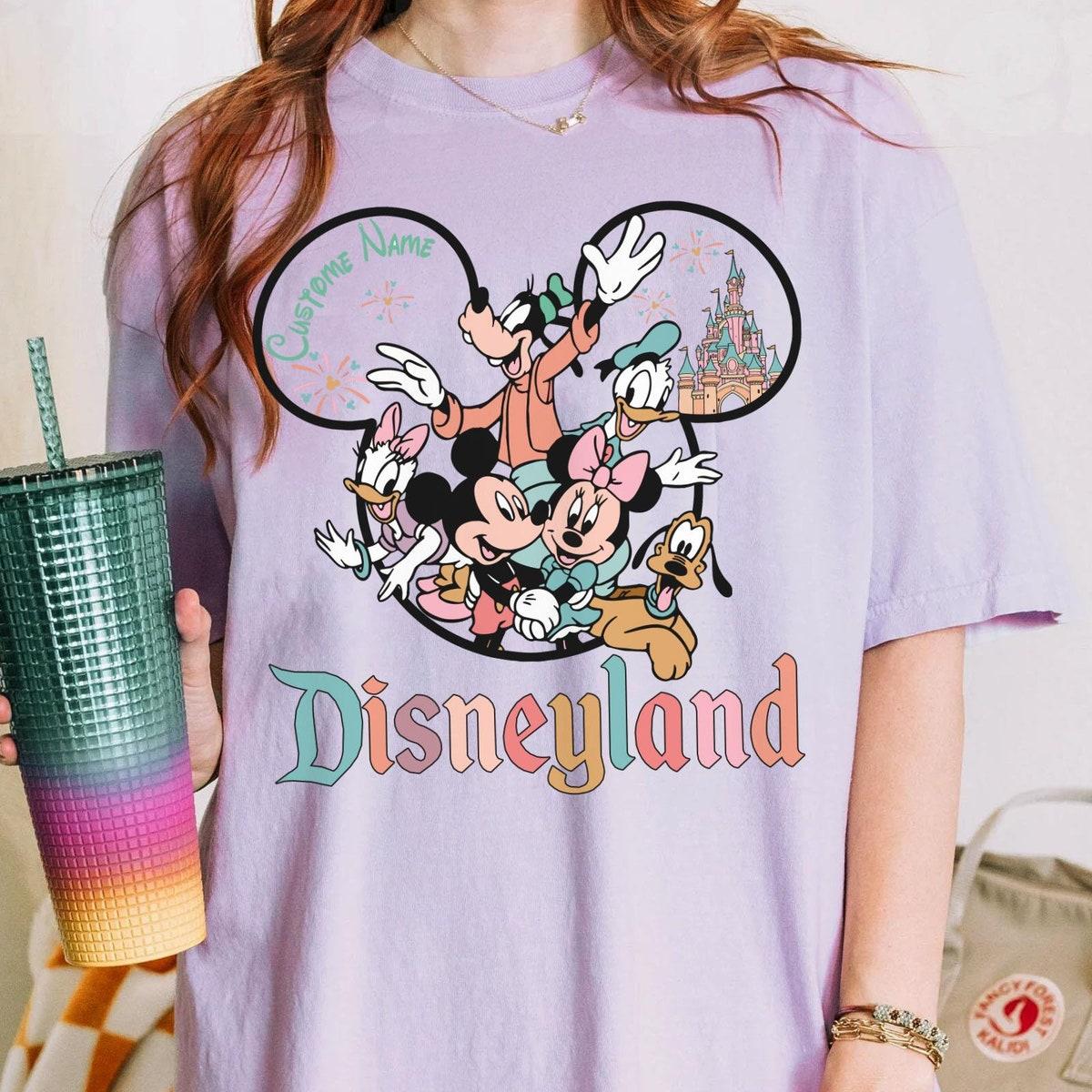 Custom Name Mickey And Friends Castle Shirt 4