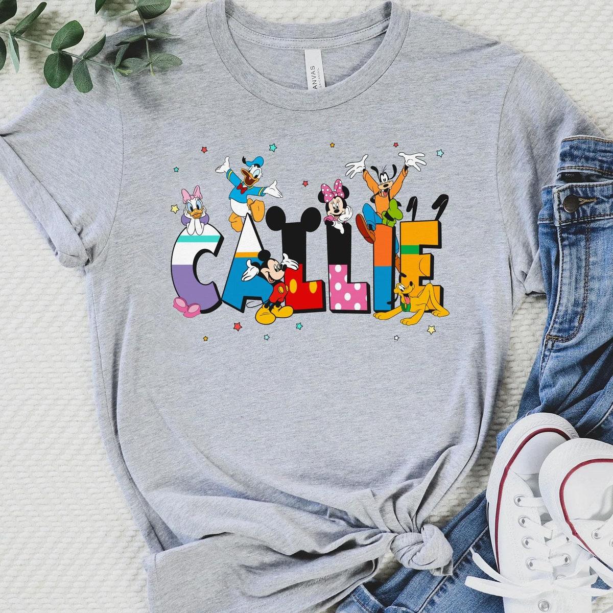 Custom Name Mickey And Friends Family Matching Personalized Shirt 5