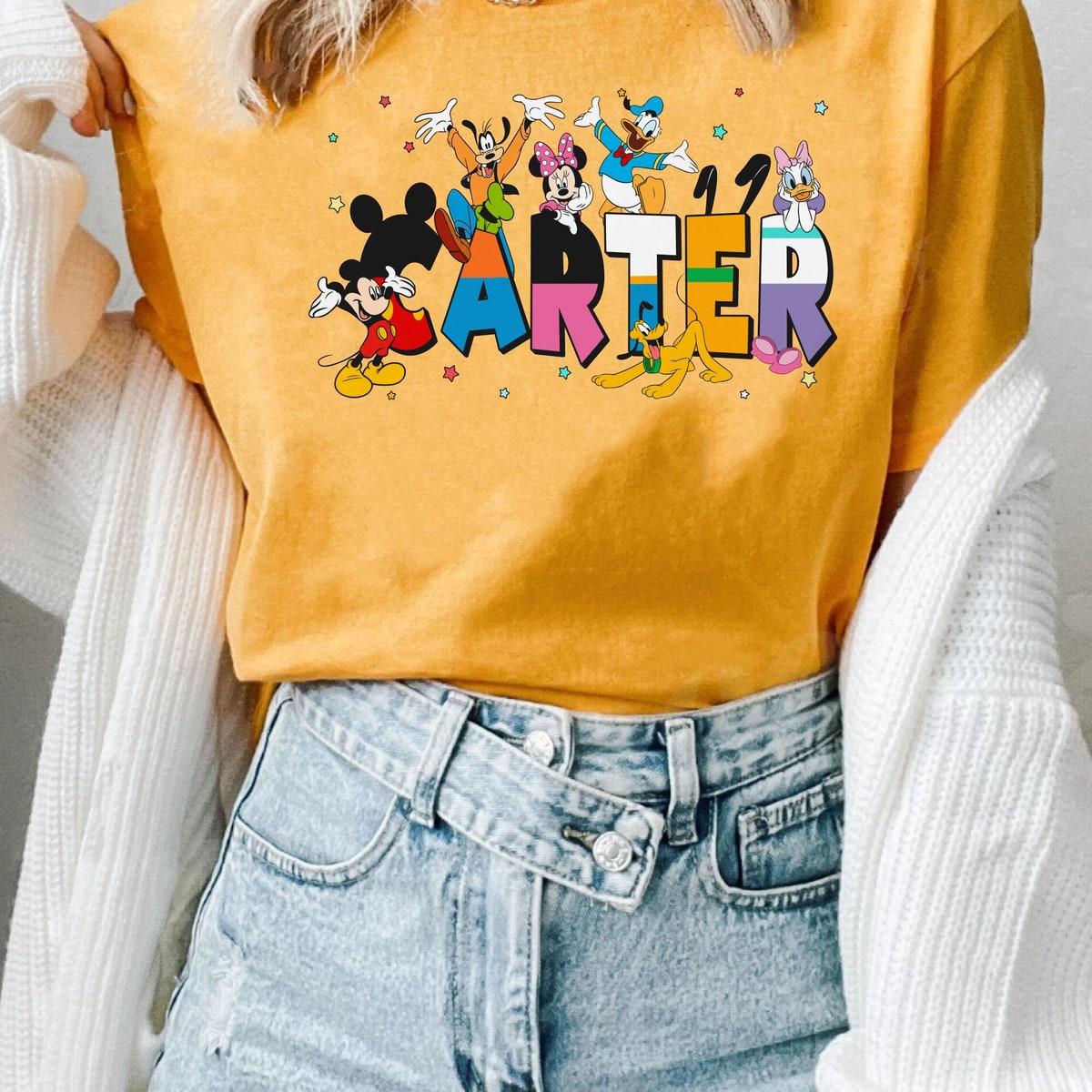 Custom Name Mickey And Friends Family Matching Personalized Shirt 6