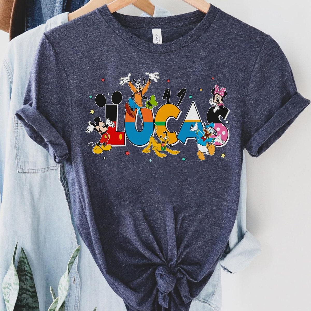 Custom Name Mickey And Friends Family Matching Shirt 4