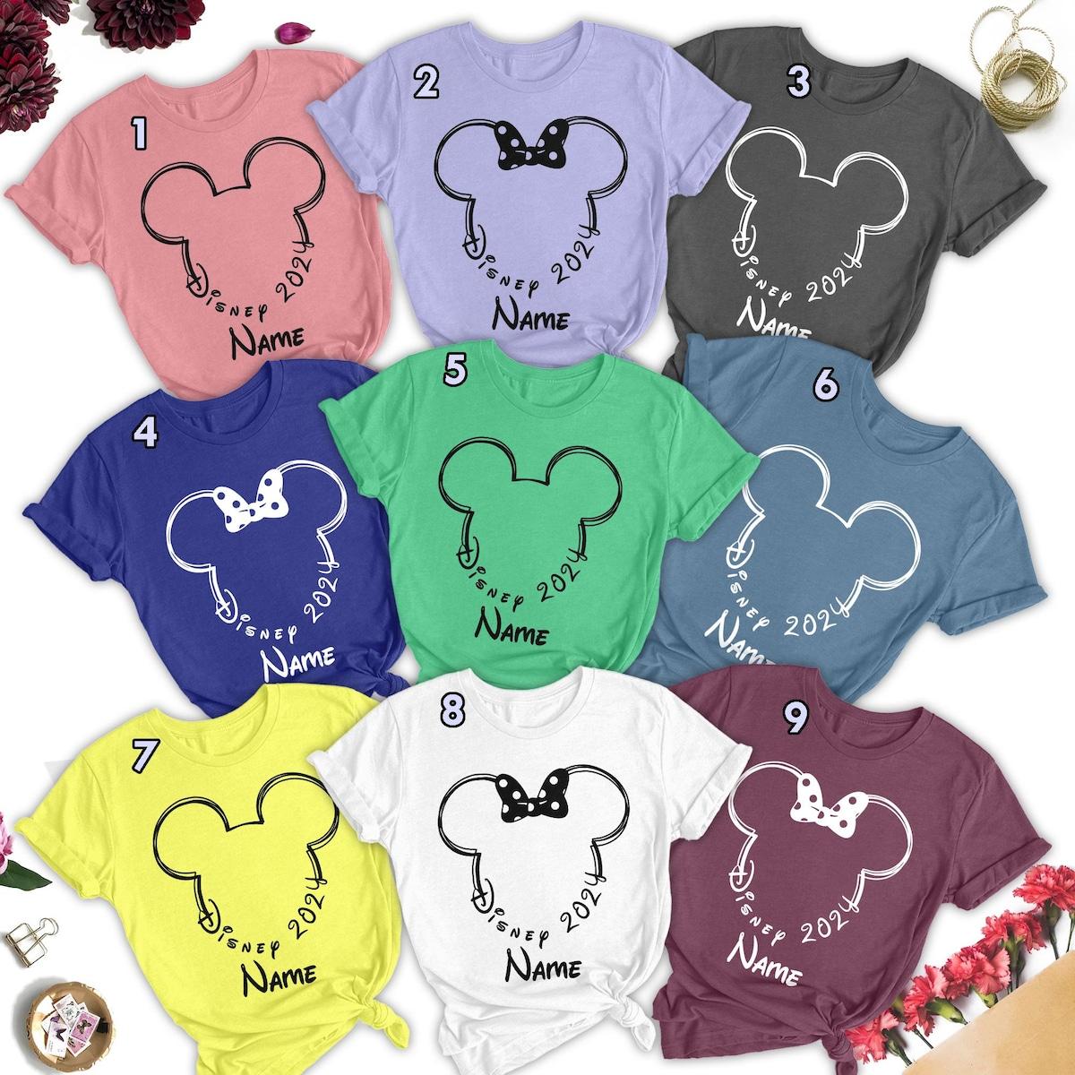 Custom Name Mickey And Friends Vacation Trip Shirt 1