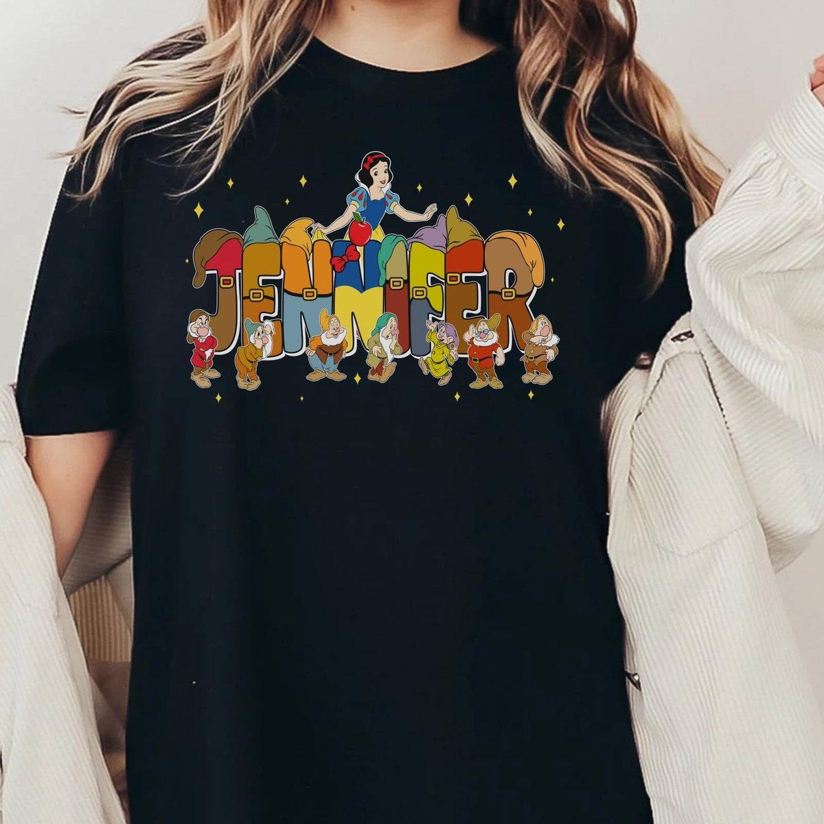 Custom Name Nana Snow White And The Seven Dwarfs Personalized Shirt 5