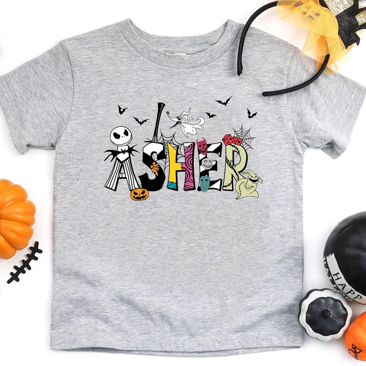 Custom Name Nightmare Before Christmas Kid Shirt 1