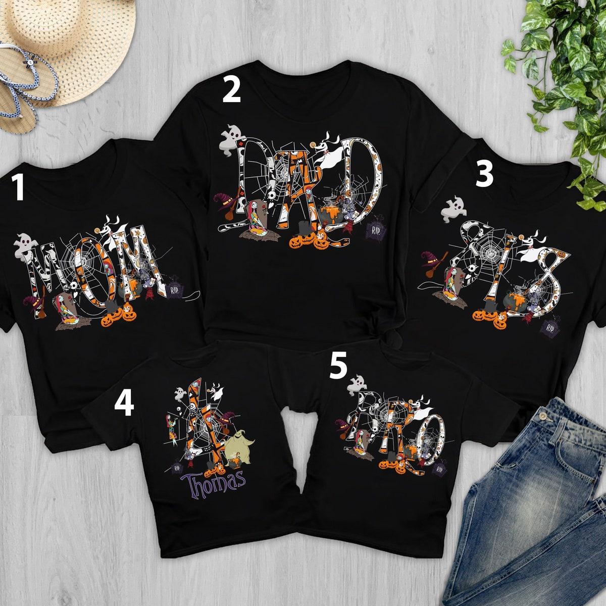 Custom Nightmare Before Christmas Birthday Family Shirt 1