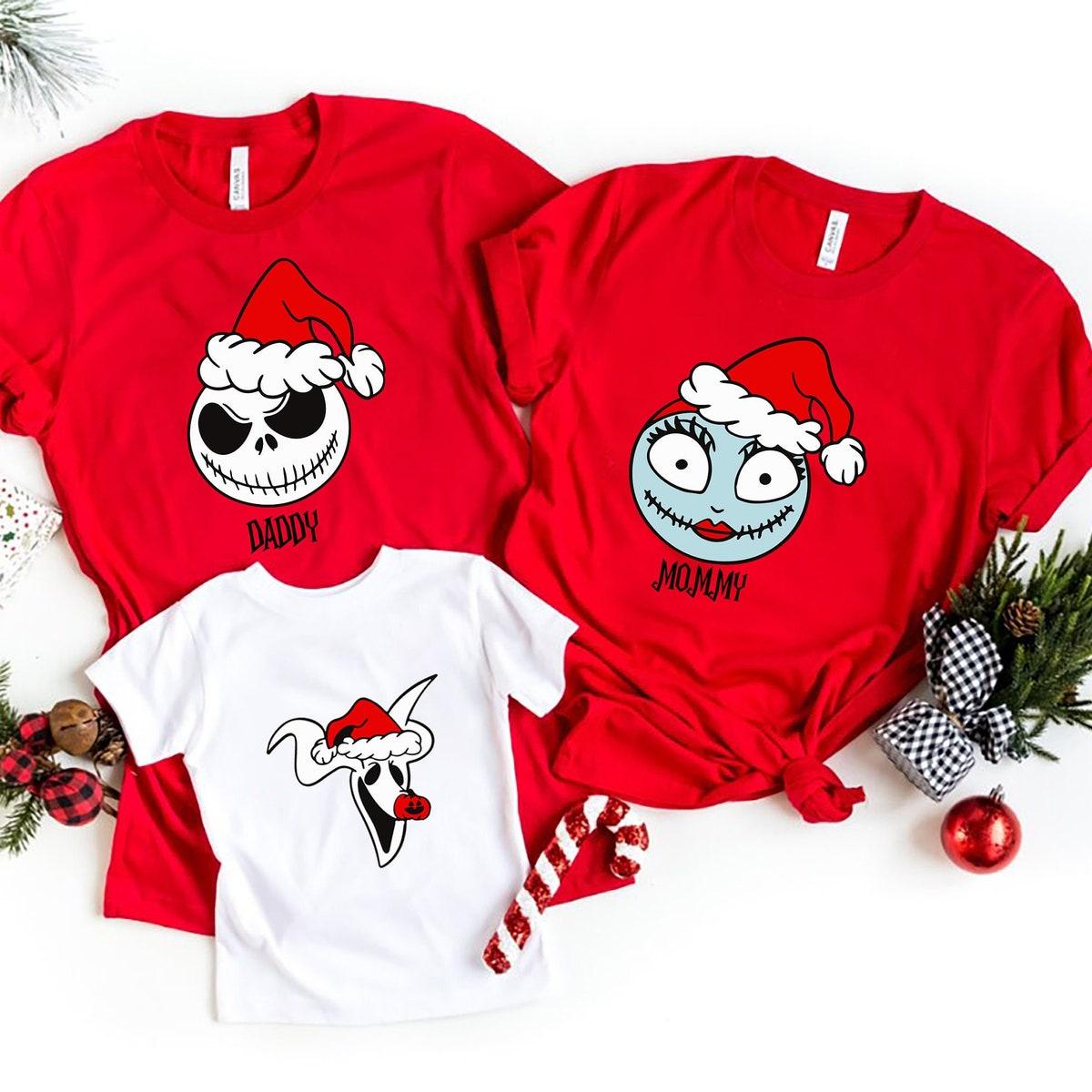 Custom Nightmare Before Christmas Family Shirt 1