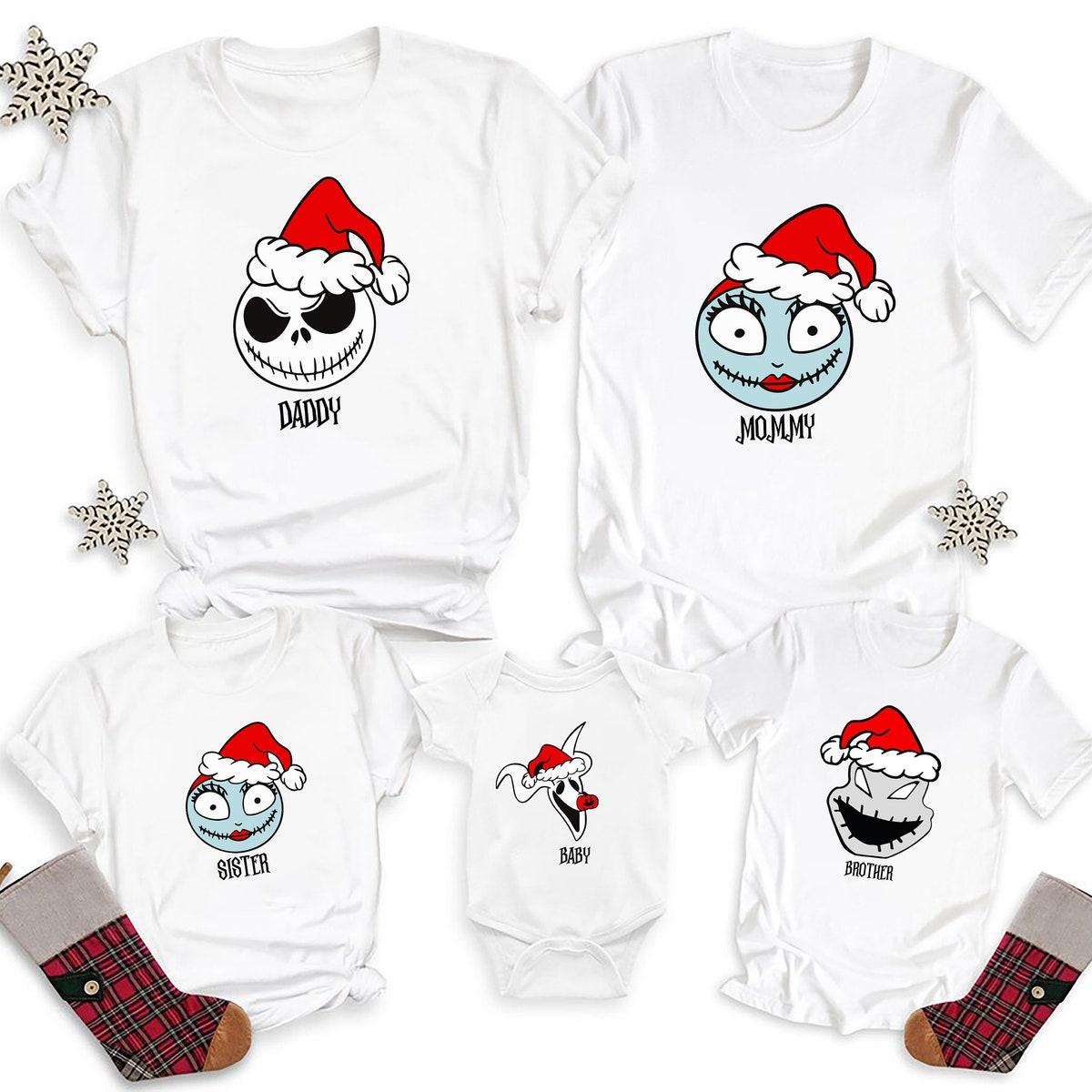 Custom Nightmare Before Christmas Family Shirt 2