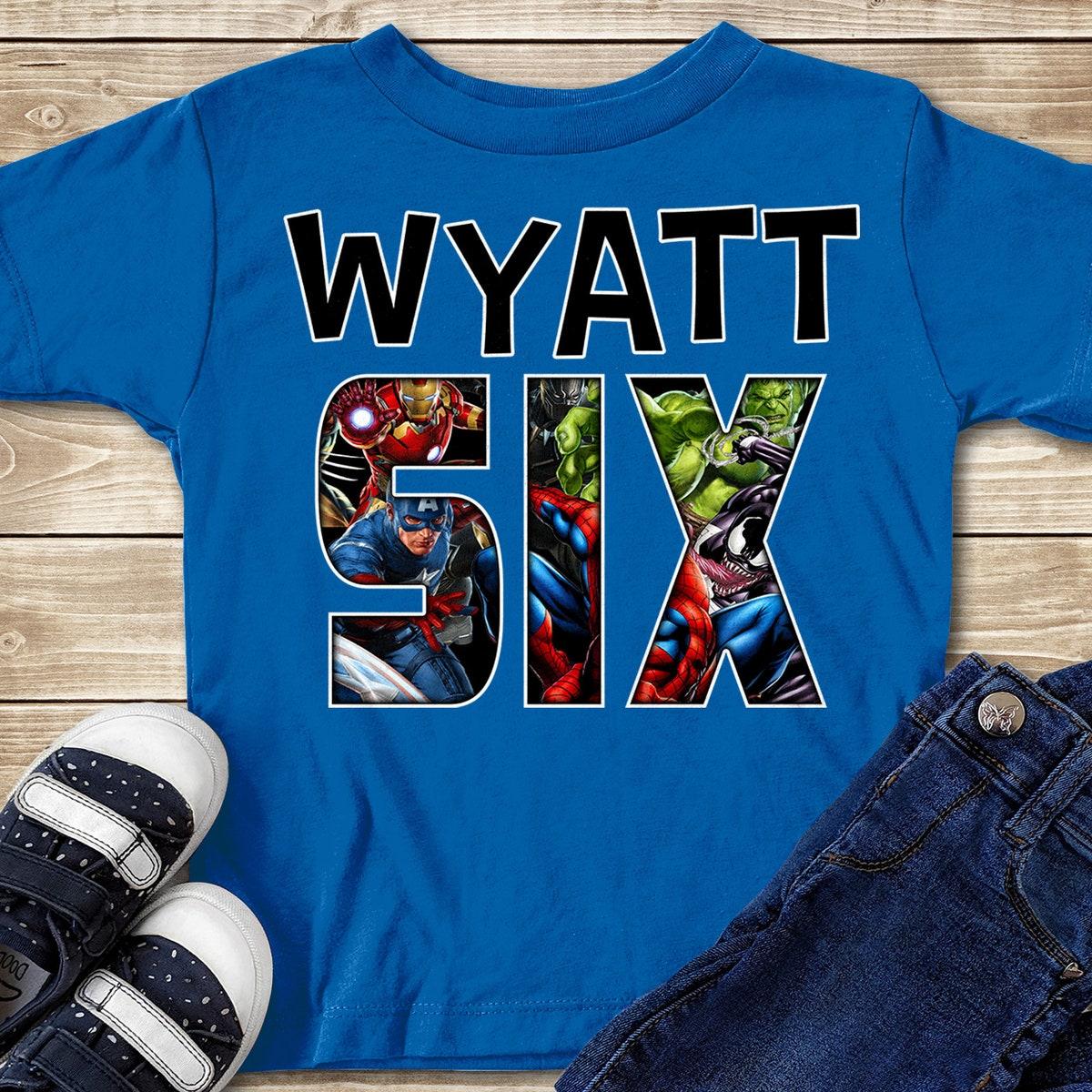 Custom Superhero Birthday Party Matching Family Shirt 2