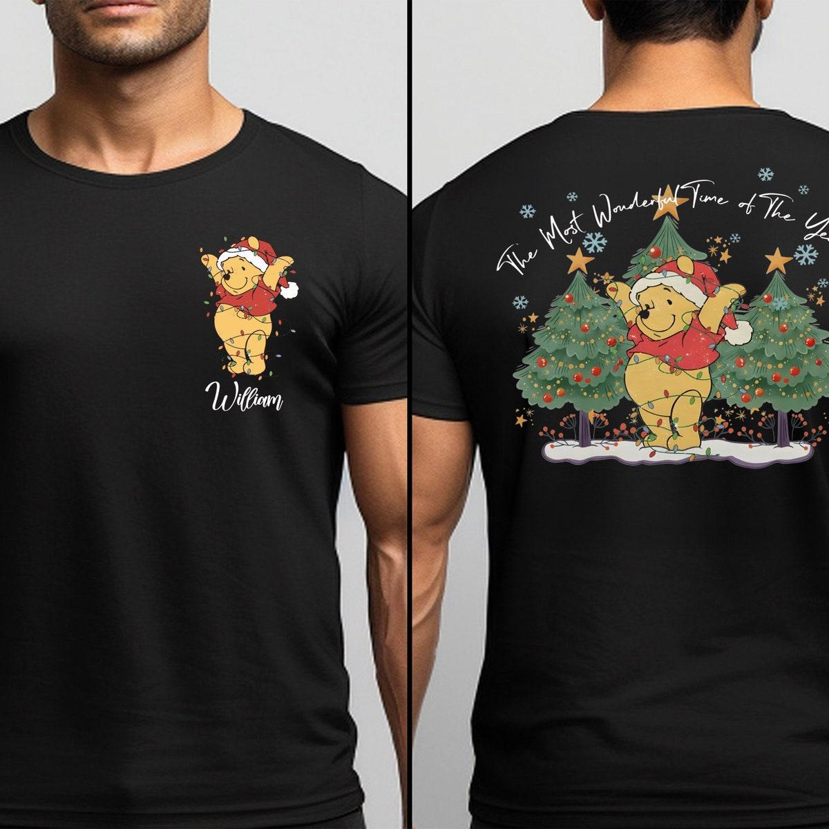 Custom Winnie The Pooh The Most Wonderful Time Of The Year Shirt 1