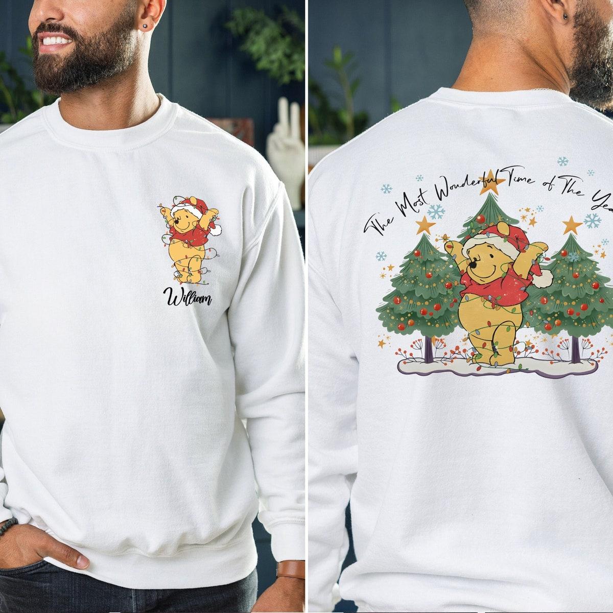 Custom Winnie The Pooh The Most Wonderful Time Of The Year Shirt 2