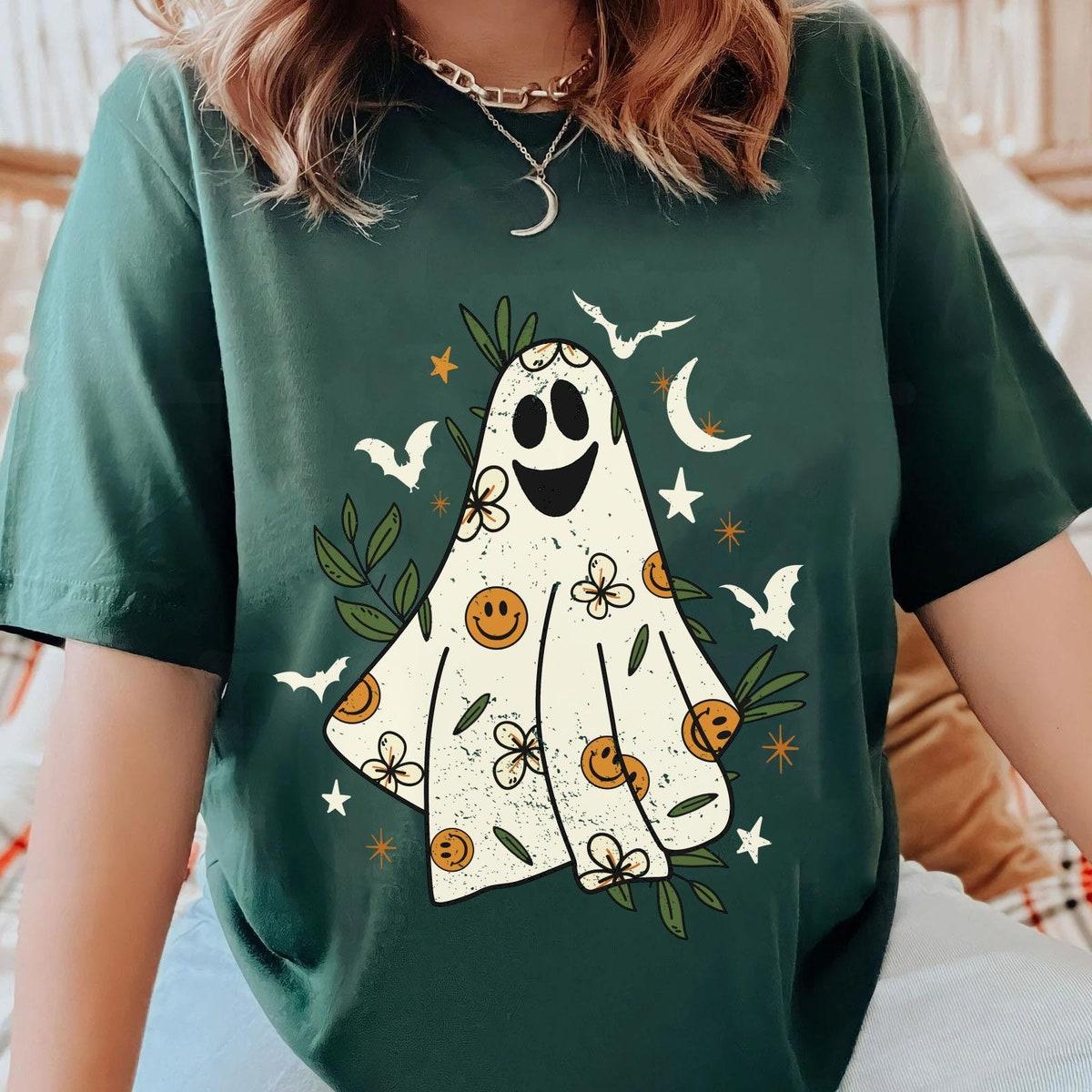 Cute Boho Boo Ghost Hippie Halloween Shirt 6