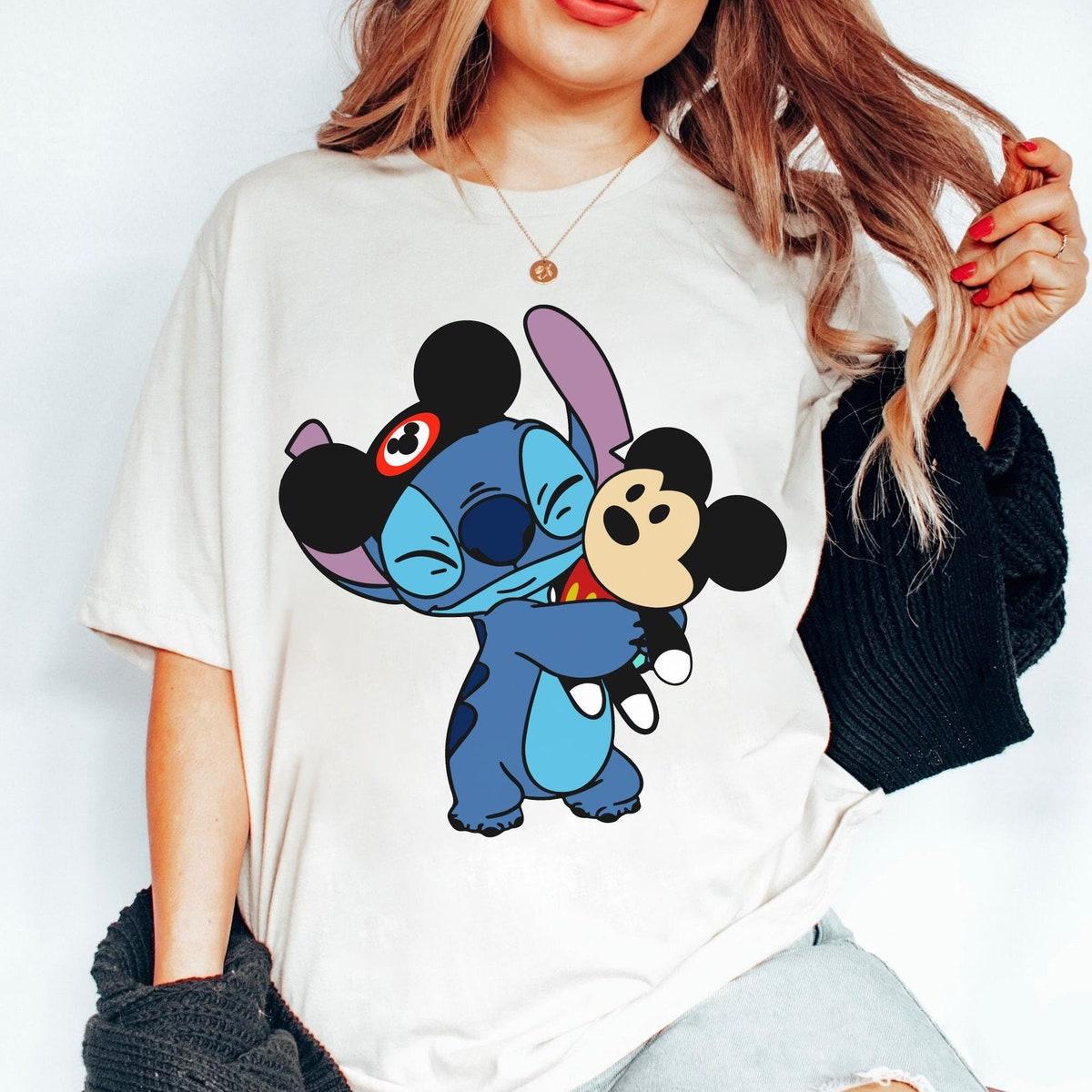 Cute Stitch And Mickey Mouse Doll Lilo And Stitch Shirt 1