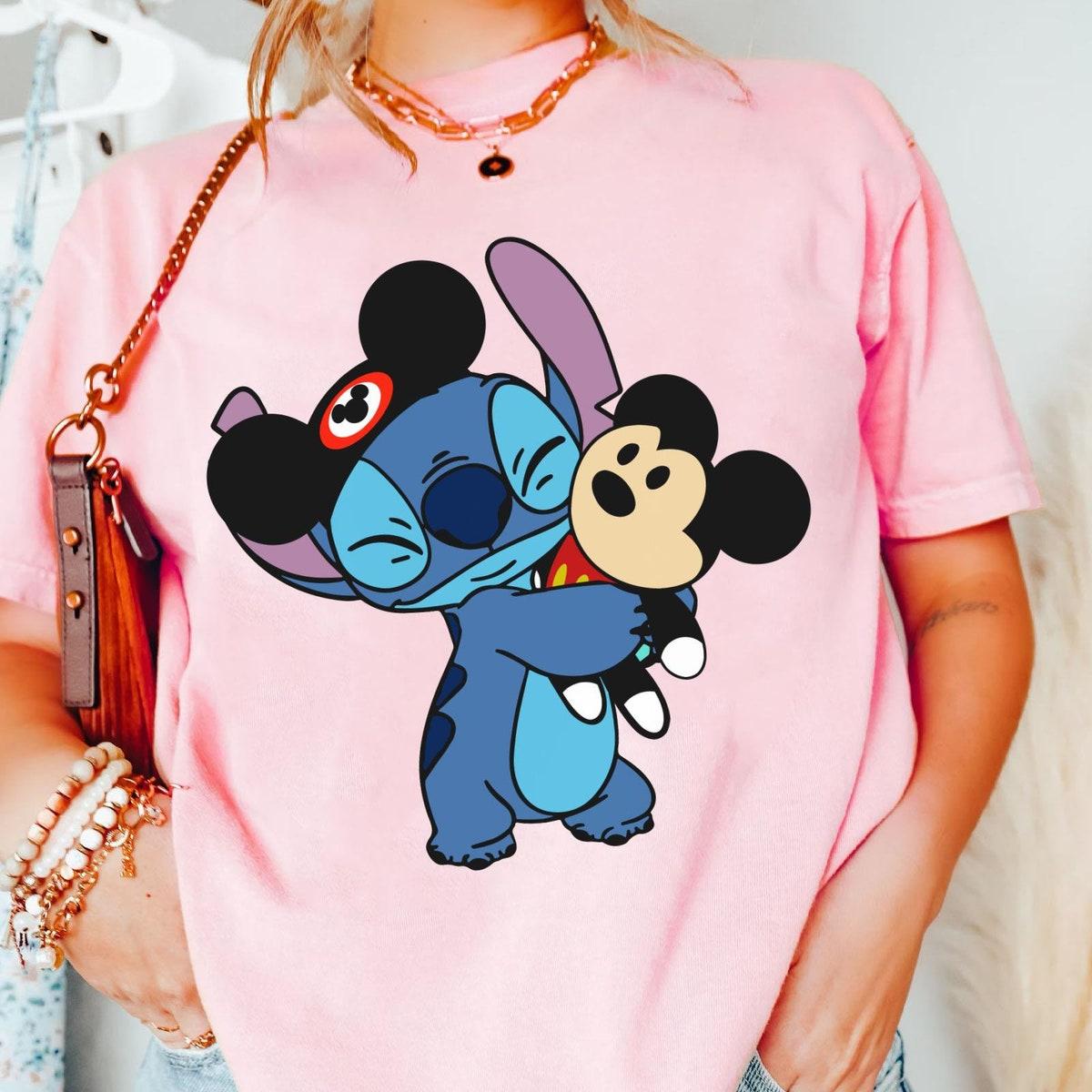 Cute Stitch And Mickey Mouse Doll Lilo And Stitch Shirt 3