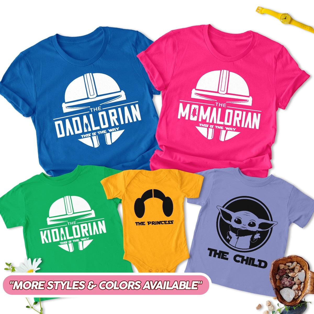 Dadalorian Momalorian The Child Family Matching Shirt 2