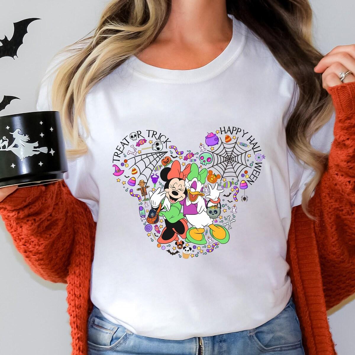 Daisy And Minnie Retro Halloween Shirt 1