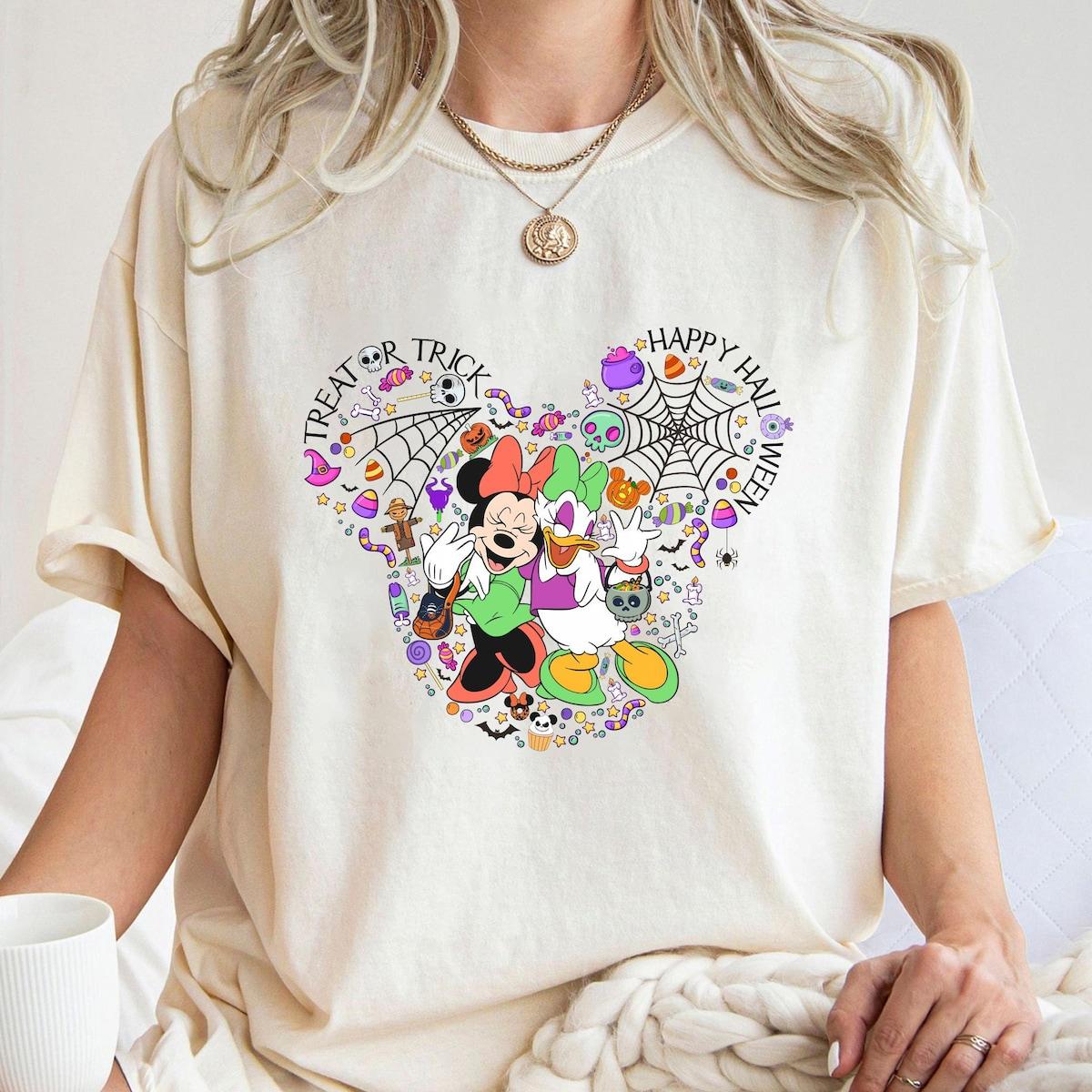 Daisy And Minnie Retro Halloween Shirt 2