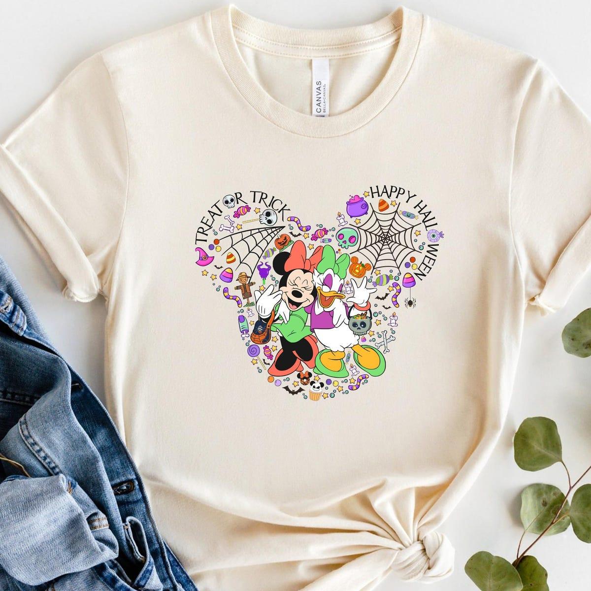 Daisy And Minnie Retro Halloween Walt Disney World Shirt 4