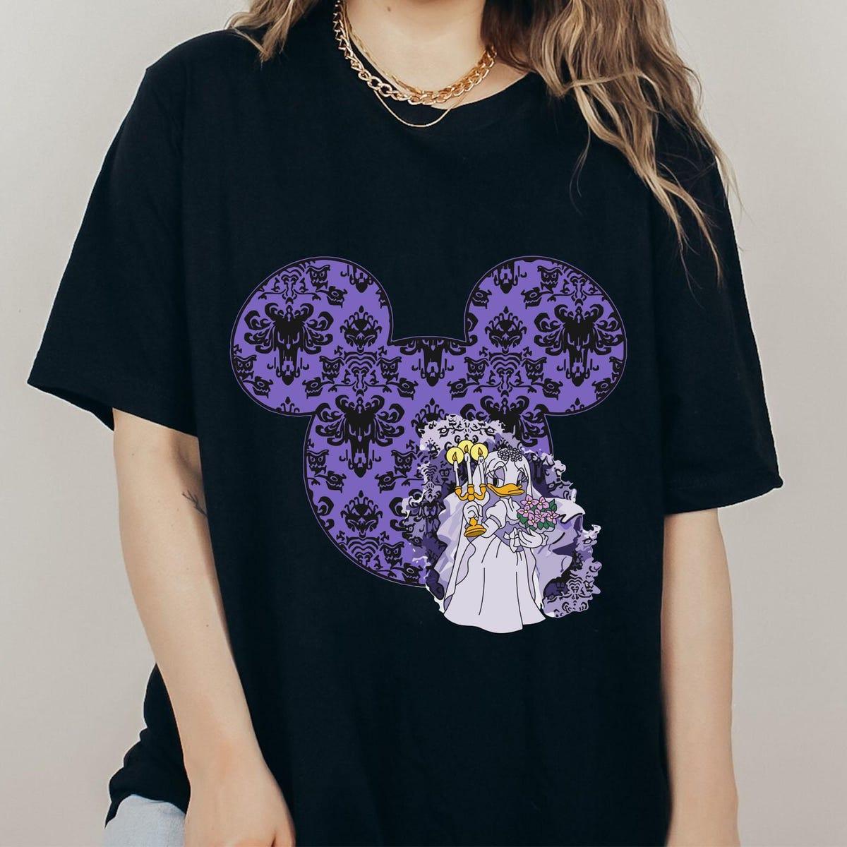 Daisy Duck Ghostly Bride Haunted Mansion Shirt 4