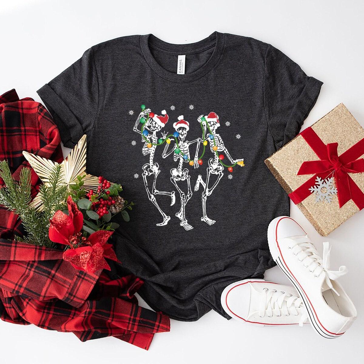 Dancing Skeleton Christmas Shirt 1