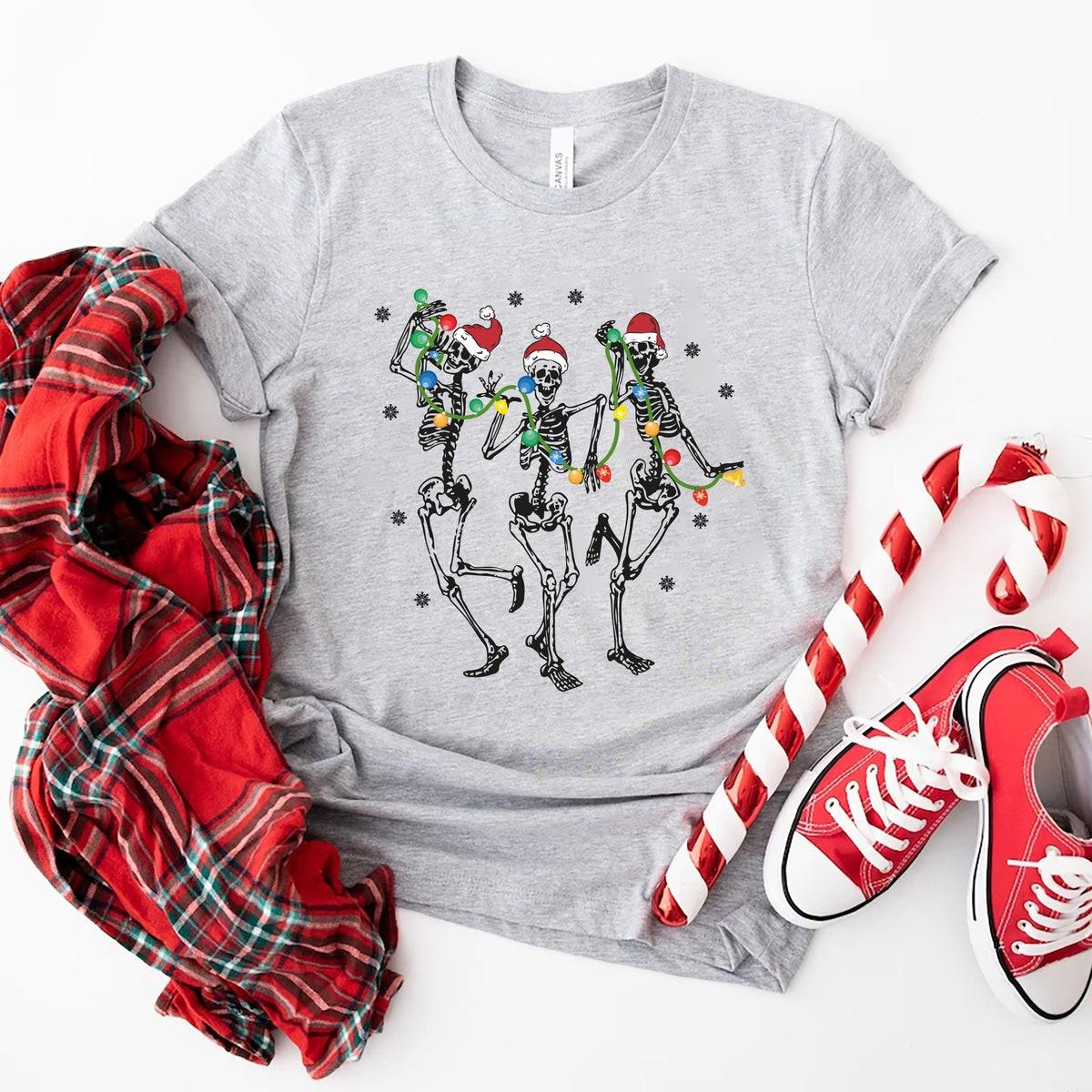 Dancing Skeleton Christmas Shirt 2