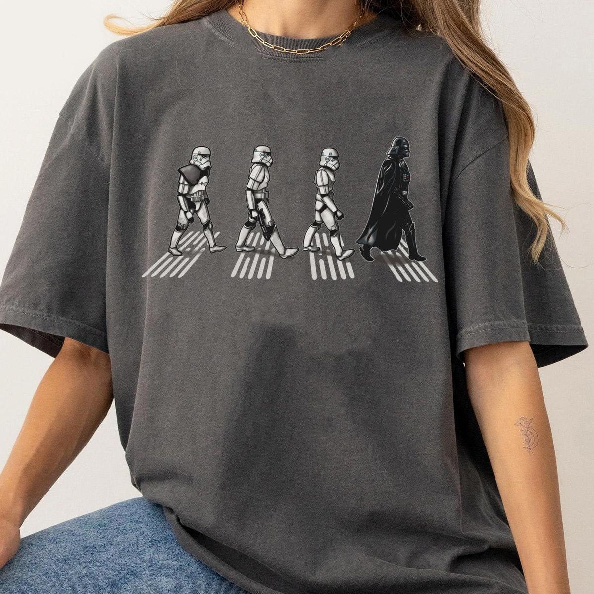 Darth Vader And Stormtrooper Abbey Road Halloween Shirt 1