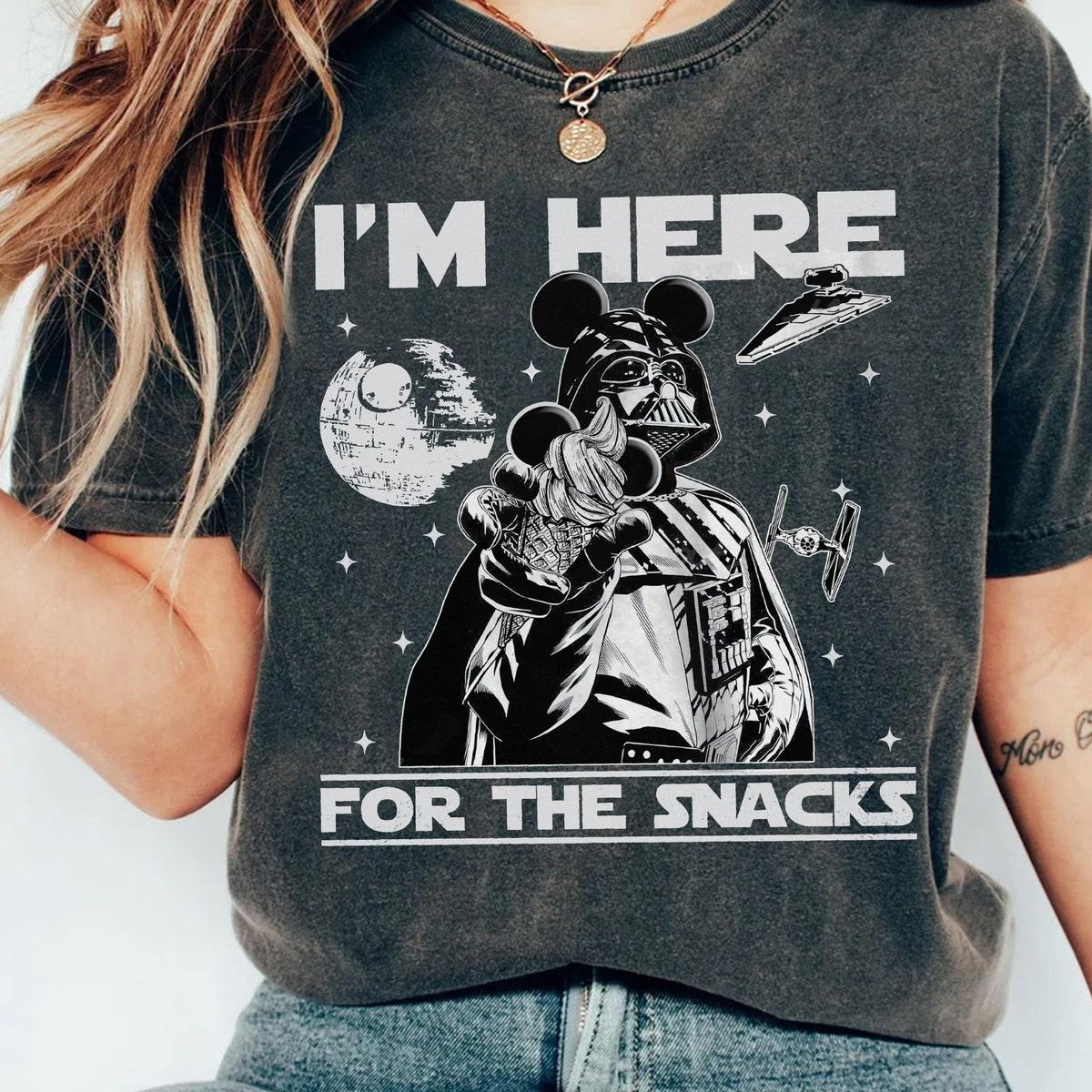 Darth Vader Custom Mickey Ears I'm Here For The Snack Star Wars Shirt 1