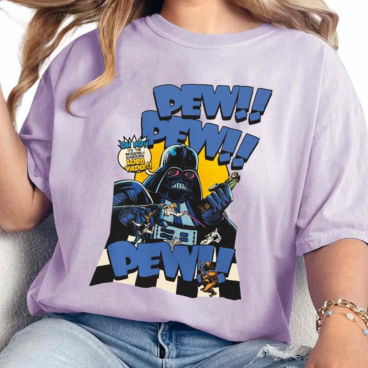 Darth Vader Pew Pew Pew Comic Shirt 5