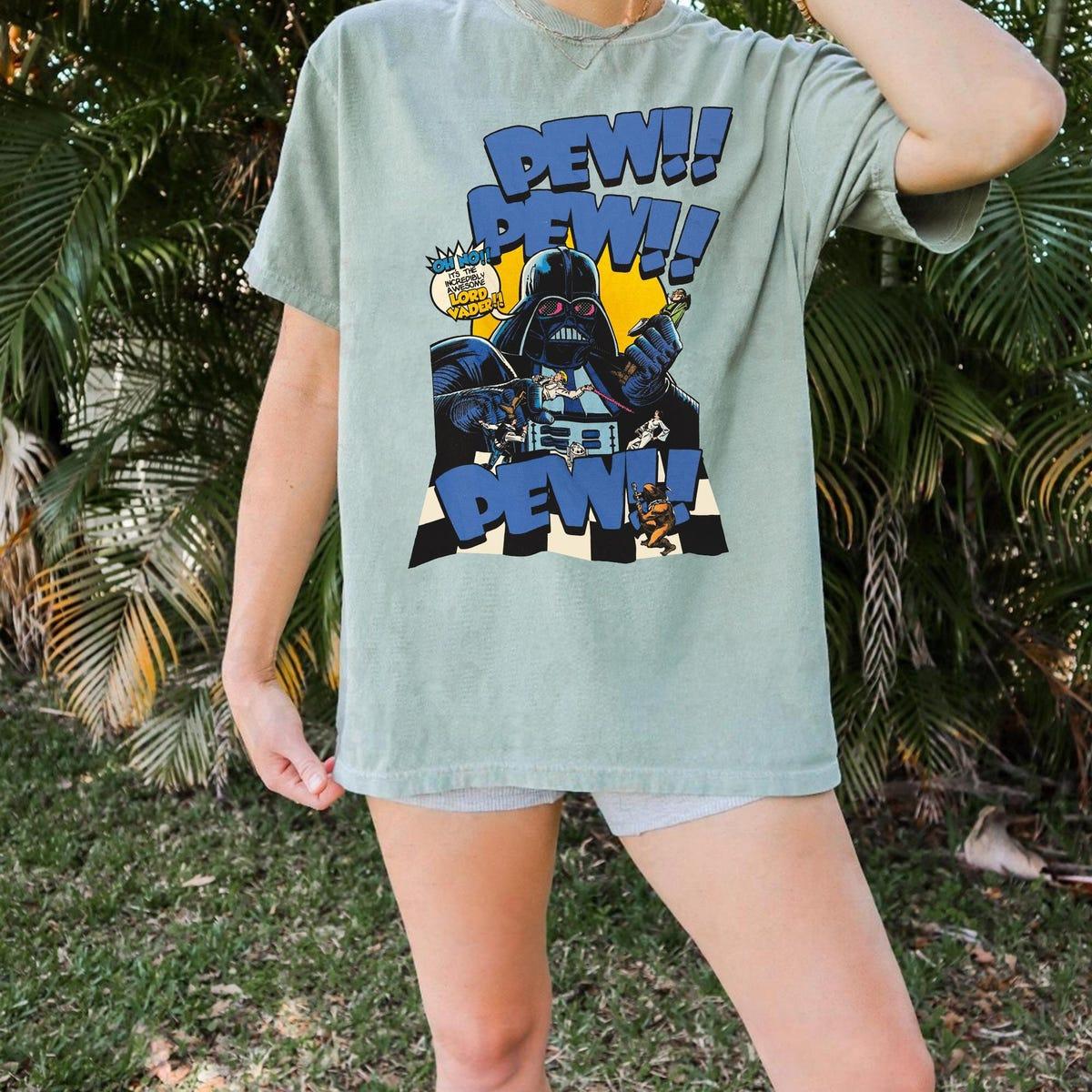 Darth Vader Pew Pew Pew Comic Shirt 6