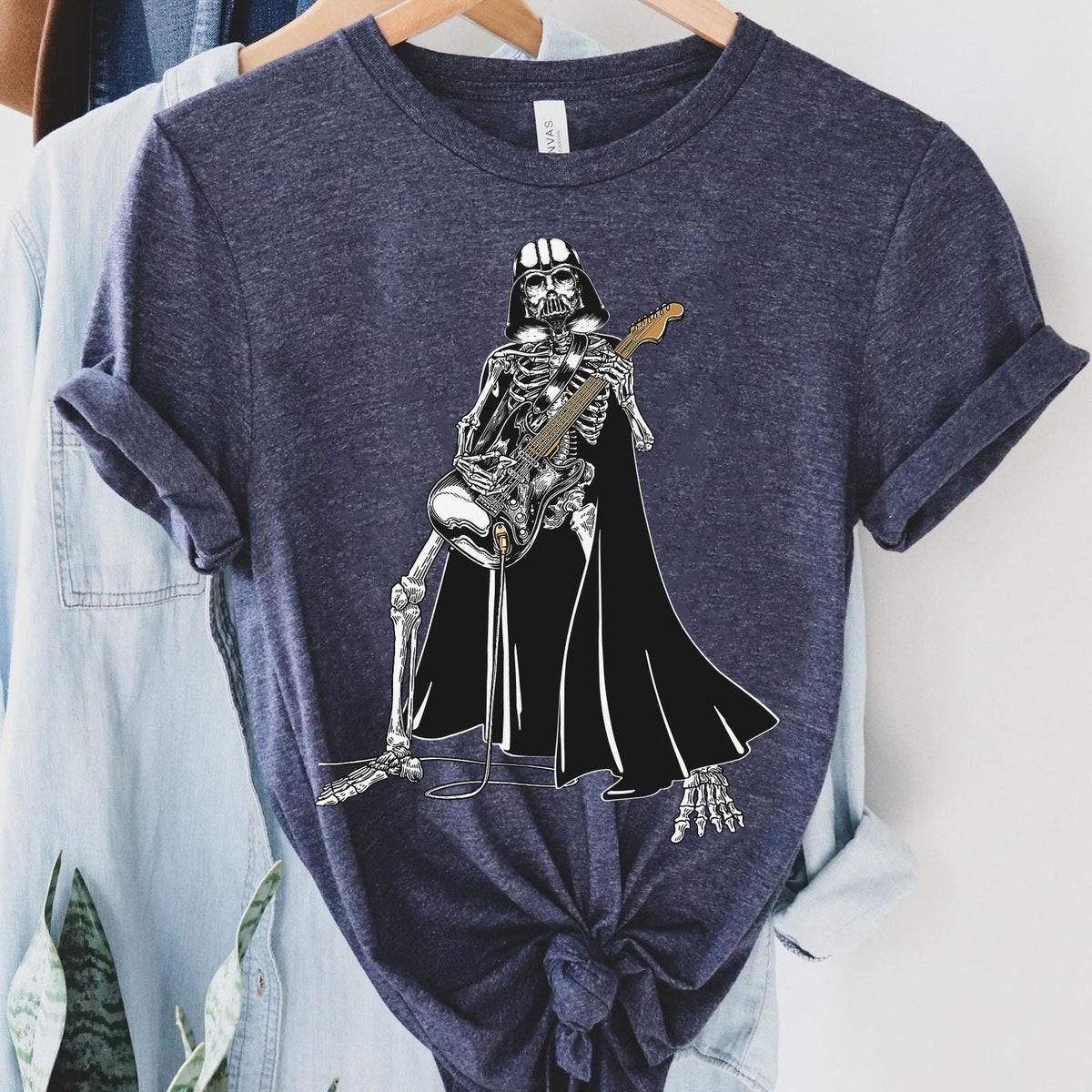 Darth Vader Skeleton Playing Guitar Star Wars Halloween Shirt 4