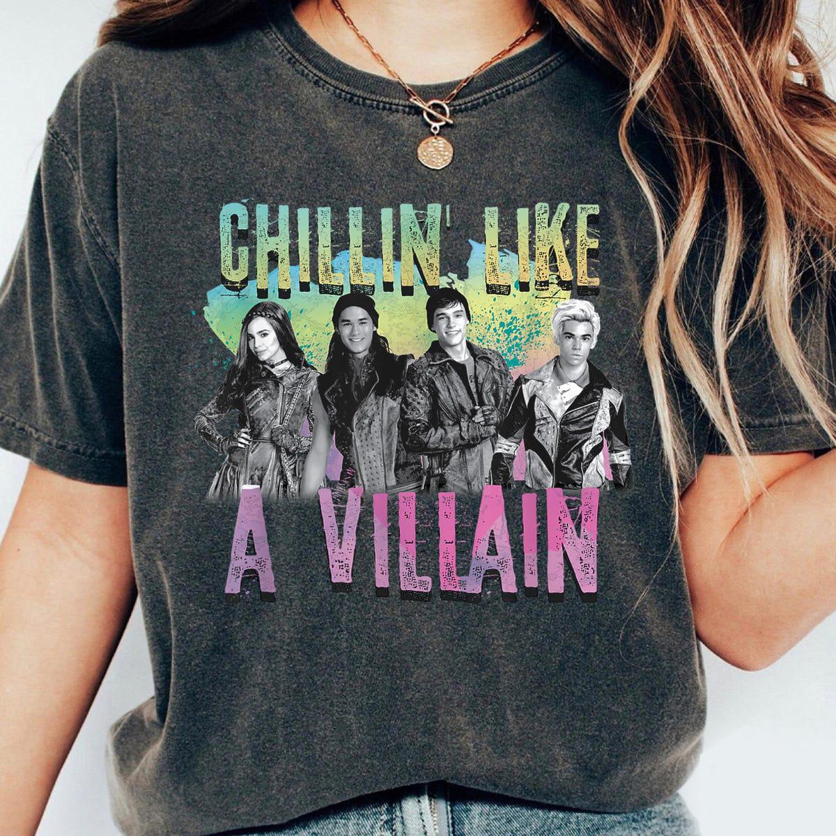 Descendants Chillin Like A Villain Family Matching Shirt 1