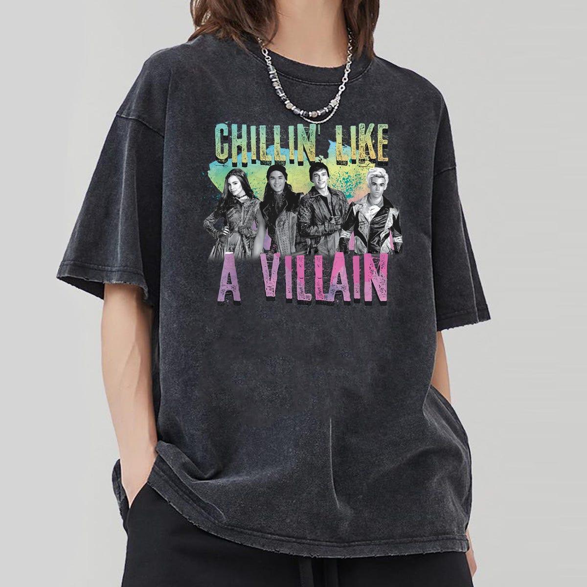 Descendants Chillin Like A Villain Family Matching Shirt 2