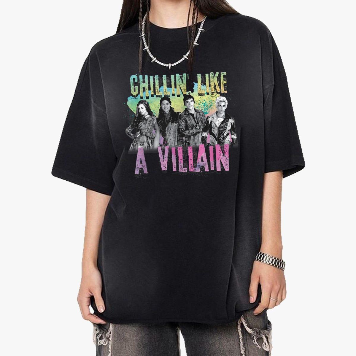 Descendants Chillin Like A Villain Family Matching Shirt 3