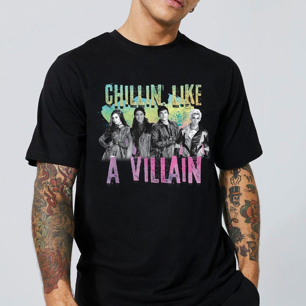 Descendants Chillin Like A Villain Family Matching Shirt 5