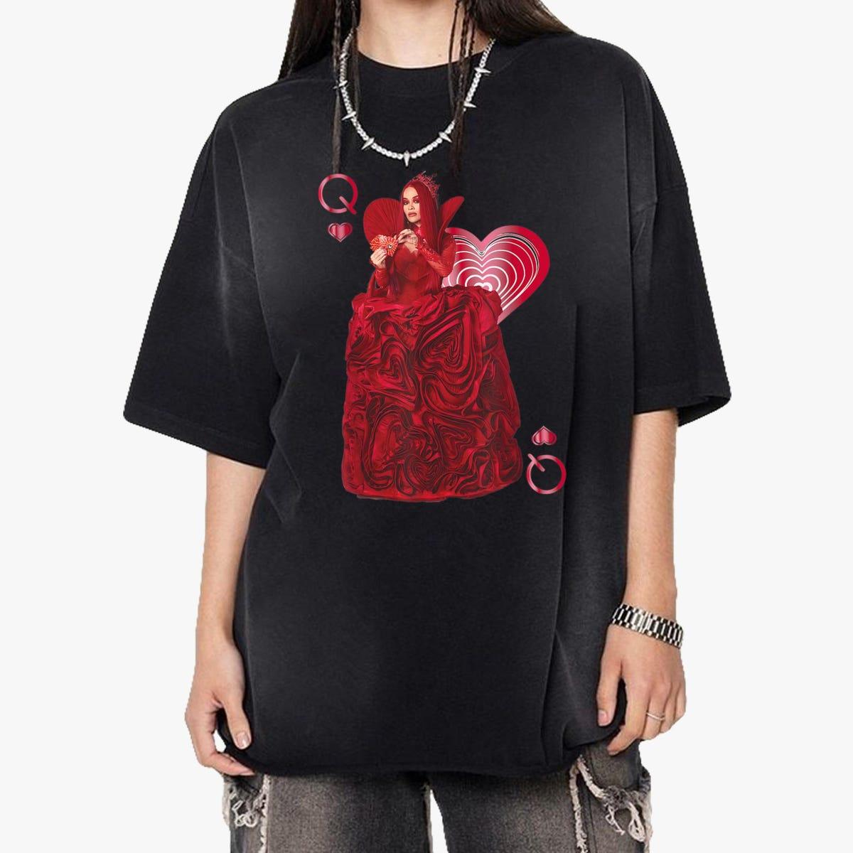 Descendants The Rise Of Red Queen Of Hearts Portrait Shirt 3