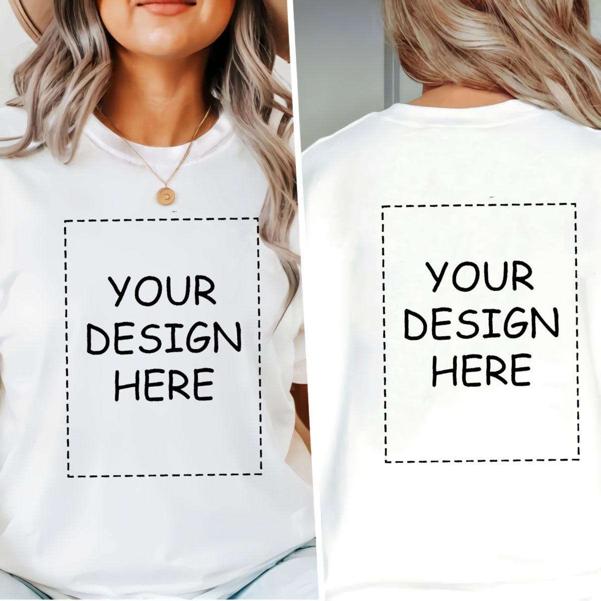 Design your own customized personalized t shirt, hoodie, sweatshirt white