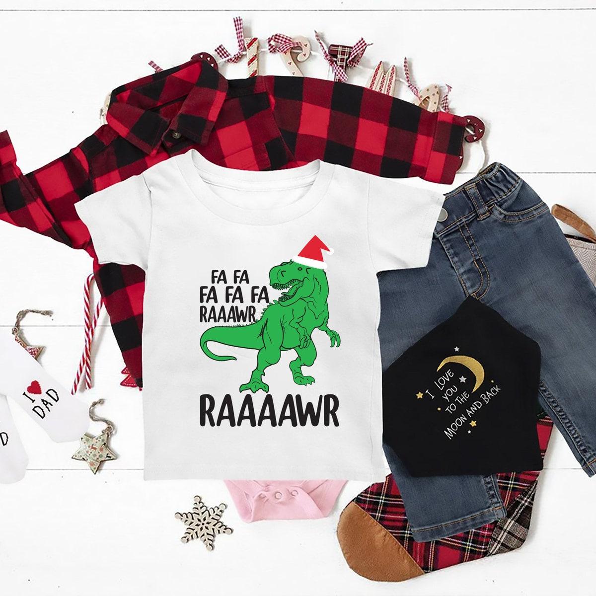 Dinosaur T rex Christmas Shirt 3