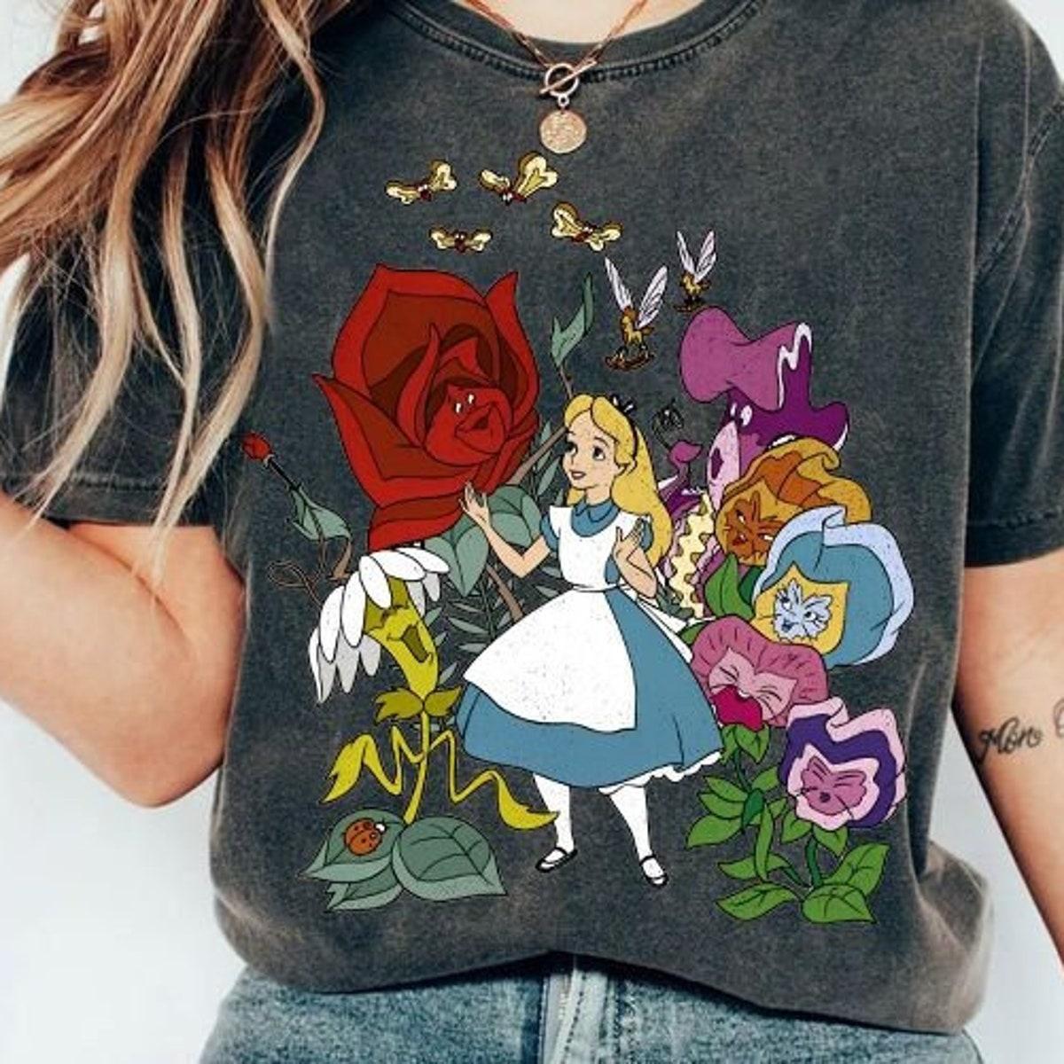 Disney Alice Floral In Wonderland Shirt 1