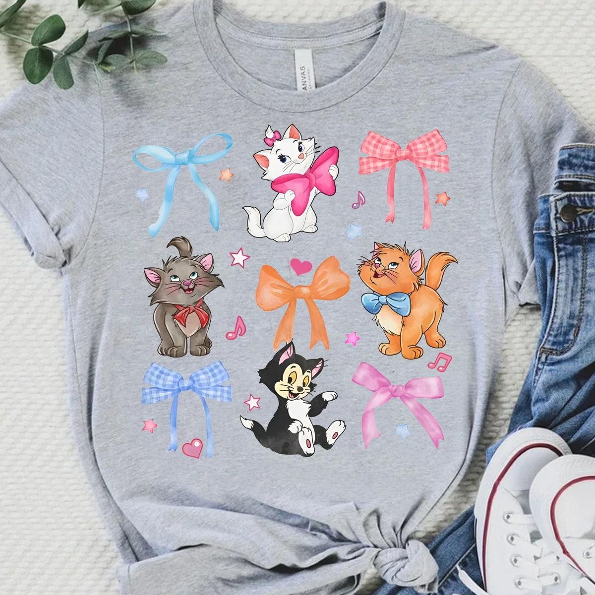 Disney Aristocats Coquette Bows Disney Cats Lover Shirt 3