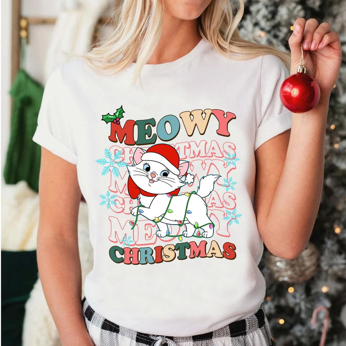 Disney Aristocats Santa Marie Christmas Lights Shirt 1